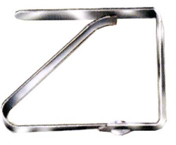 FERMATOVAGLIA A MOLLA IN ACCIAIO INOX  50X 40MM