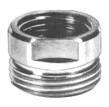 RIDUZIONE IN OTTONE CROMATO 3/4 MASCHIO 22x1 FEMMINA PER ROMPIGETTO