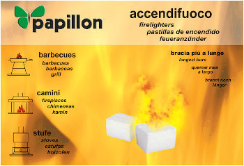 ACCENDIFUOCO DA 48 CUBETTI A BASE DI KEROSENE PAPILLON