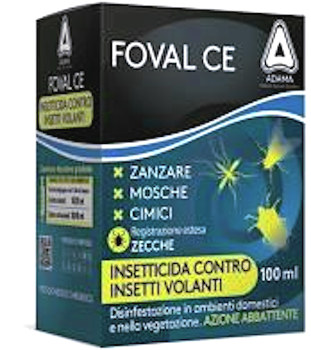 FOVAL CE INSETTICIDA ABBATTENTE PER DISINFESTAZIONE DA DILUIRE ML 100