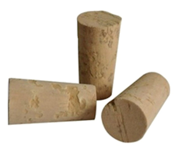 TAPPO CONICO IN SUGHERO DA 19X 38MM IN CONFEZIONE DA 100 PEZZI