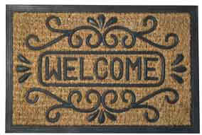 ZERBINO COCCO/GOMMA SCRITTA WELCOME 40X 60CM MR