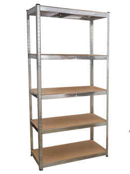 SCAFFALE 5RIPIANI MDF 180X 90X 40CM STRUTTURA ZINCATA MAURER