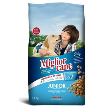 CROCCHETTE JUNIOR POLLO KG 1,5 MIGLIOR CANE