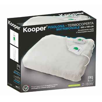 TERMOCOPERTA MATRIMONIALE 230V 2X 60W 3 LIVELLI TEMPERATURA