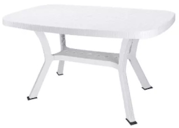 TAVOLO PLA 180X 85 BIANCO ULISSE