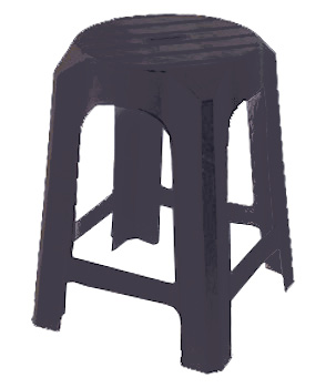 SGABELLO PLASTICA ANTRACITE SANSONE