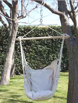 SEDIA AMACA CON TRAVERSE COLORE NATURALE