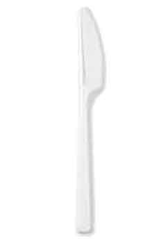 COLTELLO BIANCO PLA BIO PEZZI 20