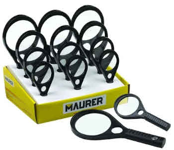 LENTE DI INGRANDIMENTO SU ESPOSITORE 12PZ PER 4 MISURE MAURER