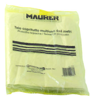 TELO COPRITUTTO POLITENE FOGLIA DA MT 4X 4 GR200 MAURER