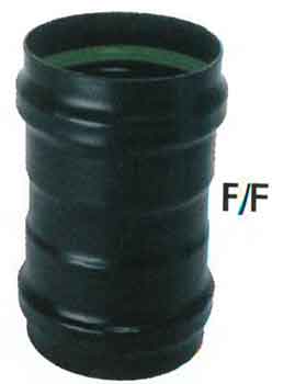 RACCORDO X PELLET NERO PES FF *8