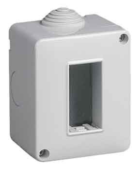 SCATOLA IP40 1FORO PARETE PLANA