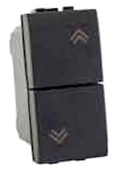 PULSANTE AVVOLGIBILE COMPATIBILE LIVING SERIE ONDA NERO