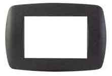 PLACCA 3POSTI NERO MILL LIVING ARCMR