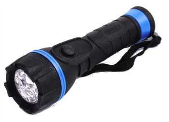 TORCIA 3LED GOMMA IP44 2STILO N/INCLUSE 55LUMEN MAURER