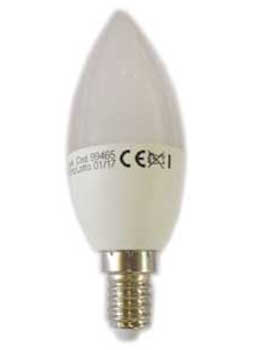 LAMPADA OLIVA LED E14 4,5W 2700K SMERIGLIATA MAURER