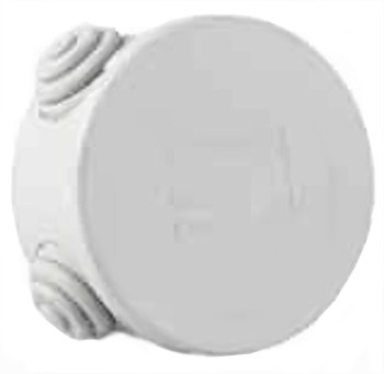 SCATOLA DERIVAZIONE IP44 TONDA 65 GRIGIO MR