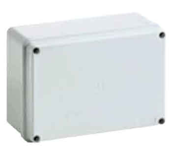 SCATOLA DERIVAZIONE IP65 PARETI LISCE 10X 10CM GRIGIO