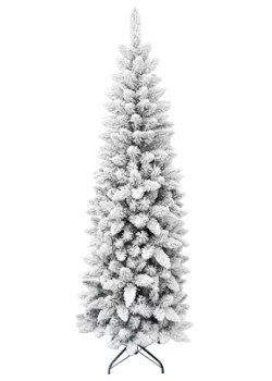 ALBERO NATALE SLIM INNEVATO H180 653 RAMI MAURER