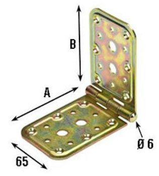 CERNIERA PIEGHEVOLE ACCIAIO TROPICALIZZATO MM 98X 98 ART 741 MAURER
