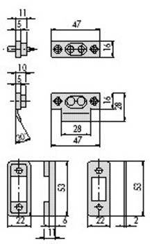 COPPIA CONTATTI CISA 06511