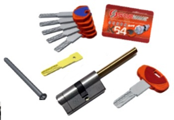 CILINDRO EUROPEO EVO K64 CON GAMBO QUADRO 5+1 CHIAVI 31 31 SECUREMME