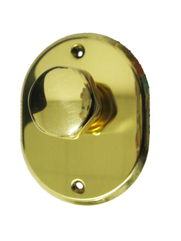 POMOLO DIAMETRO 30MM CON MOSTRINA VITI NASCOSTE 70X 90MM OTTONE LUCIDO