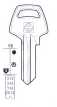CHIAVE T/CORBIN 5SP DX RID CB3