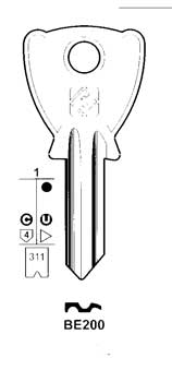 CHIAVE T/BETA 4SP DX BE200