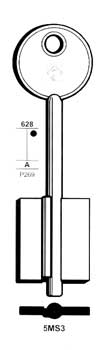 CHIAVE T/SAFE 5MS3 DDMP