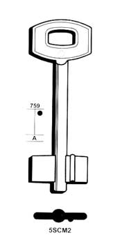 CHIAVE T/SECUR 5SCM2 DDMP