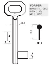 CHIAVE PASSEPARTOUT BUSSOLA 5012