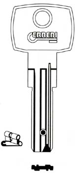 CHIAVE T/DOM C EUR DB1 DM75LB
