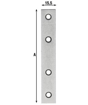 LASTRINA DRITTA ZINCATA 6 165