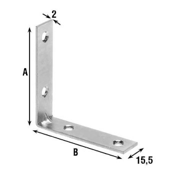 LASTRINA ANGOLO ZINCATA 3X 3 166