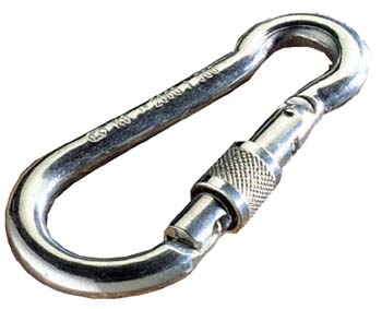 MOSCHETTONE CON FERMO FERRO ZINCATO MM120