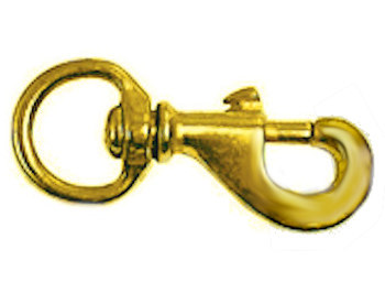 MOSCHETTONE GIREVOLE OTTONE LUCIDO 3/4 O 19MM MAURER