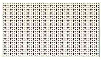 PANNELLO FORATO 98X 46CM BIANCO ORIZZONTALE
