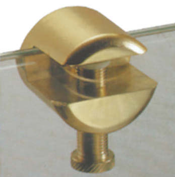 REGGIVETRO A MORSETTO TONDO OTTONE LUCIDO *20X 20