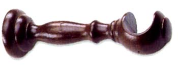 MENSOLA LEGNO CM10 CON TASSELLO NOCE