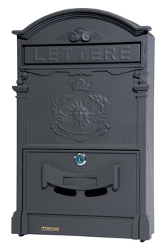 CASSETTA POSTALE IN ALLUMINIO ROYAL ANTRACITE MAURER