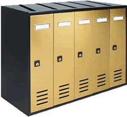 CUBO POSTALE BRONZO ORO 38X 53X 25CM C5R