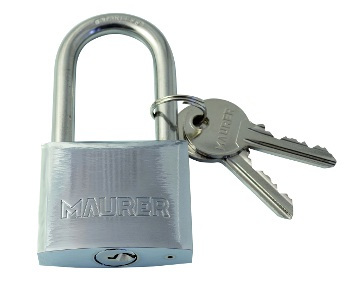 LUCCHETTO MARINO INOX ARCO LUNGO MM30 MAURER