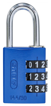 LUCCHETTO A COMBINAZIONE IN ALLUMINIO MM 30 BLU ABUS