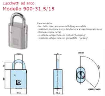LUCCHETTO MOD 900 MM31