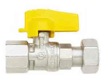 VALVOLA GAS DRITTA CON GIRELLO FF1/2 1/2