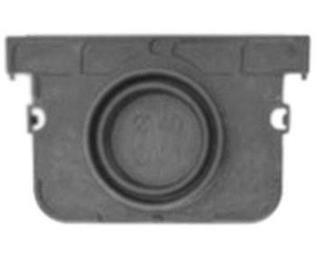 TAPPO PER CANALETTA NERA CON GRIGLIA 10X 100X 3,5