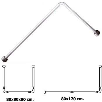 TUBO DOCCIA UNIVERSALE BIANCO MR