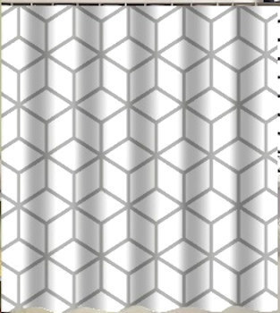 TELO DOCCIA TESSUTO GEOMETRICA 120X 200CM MAURER